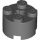 Lego Brick, Round 2 x 2 with Axle Hole, Dark bluish gray