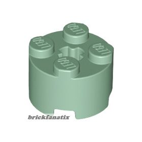 Lego BRICK Ø16 W. CROSS, Sand green