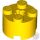 Lego Brick, Round 2 x 2 with Axle Hole, Yellow