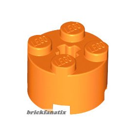 Lego BRICK Ø16 W. CROSS, Orange