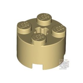 Lego Brick Ø16 W. Cross, Tan