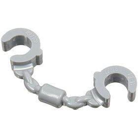 Lego Minifigure, Utensil Handcuffs, Light grey