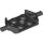 Lego Plate, Modified 2 x 2 with Wheels Holder Wide and Hole, Black