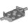 Lego Plate, Modified 2 x 2 with Wheels Holder Wide and Hole, Light bluish gray