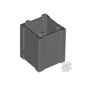   Lego Container, Box 2 x 2 x 2 - Top Opening, Dark bluish gray