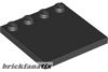 Lego Tile, Modified 4 x 4 with Studs on Edge, Black