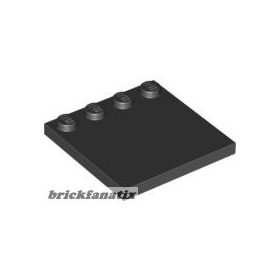 Lego Tile, Modified 4 x 4 with Studs on Edge, Black