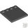 Lego Tile, Modified 4 x 4 with Studs on Edge, Dark bluish gray