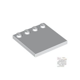 Lego Tile, Modified 4 x 4 with Studs on Edge, White