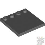 Lego Plate 4X4 W. 4 Knobs, Dark grey