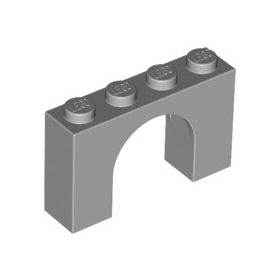 Lego ARCH 1X4X2, Light grey