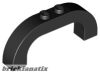 Lego Arch 1 x 6 x 2 Curved Top, Black