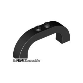 Lego Arch 1 x 6 x 2 Curved Top, Black