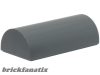 Lego Slope, Curved 2 x 4 Double with Groove, Dark grey