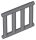 Lego Bar 1 x 4 x 3 Grille with End Protrusions, Dark bluish gray