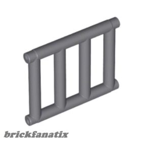   Lego Bar 1 x 4 x 3 Grille with End Protrusions, Light bluish gray