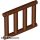 Lego Bar 1 x 4 x 3 Grille with End Protrusions, Reddish brown
