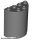 Lego Cylinder Half 2 x 4 x 4, Dark bluish gray