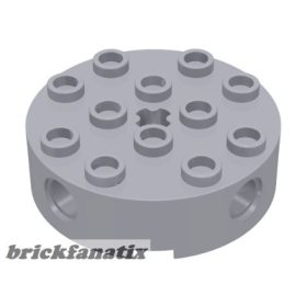 Lego TECHNIC BRICK 4X4 ROUND, Light grey