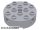 Lego TECHNIC BRICK 4X4 ROUND, Light grey