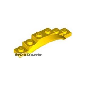 Lego Vehicle, Mudguard 1 1/2 x 6 x 1 with Arch, Yellow