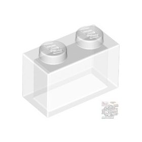 Lego Brick 1 X 2, Transparent clear