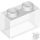 Lego Brick 1 X 2, Transparent clear
