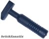 Lego Minifigure, Utensil Tool Cross Pein Hammer - 6-Rib Handle, Black