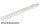 Lego Plate, Modified 2 x 16 with Angled Side Extensions and Axle Hole (Rotor Blade), White