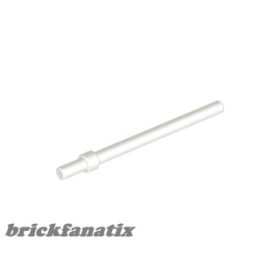 Lego Bar 6L with Stop Ring, White