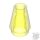 Lego Cone 1 x 1 with Top Groove, Transparent fluorescent green