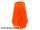 Lego Cone 1 x 1 with Top Groove, Transparent neon orange