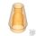 Lego Cone 1 x 1 with Top Groove, Transparent orange