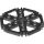 Lego Technic, Plate Rotor 6 Blade with Clip Ends Connected (Water Wheel) - Hollow Studs, Black