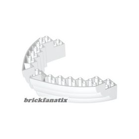 Lego Boat, Hull Brick 16 x 10 x 3, White