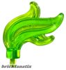 Lego Minifigure, Plume Feather Triple Compact / Flame / Water, Trans-Bright green