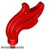 Lego Minifigure, Plume Feather Triple Compact / Flame / Water, Red