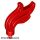 Lego Minifigure, Plume Feather Triple Compact / Flame / Water, Red