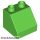 Lego Duplo, Brick 2 x 2 x 1 1/2 Slope 45, Yellow