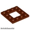 Lego Frame Plate 4 X 4, Reddish brown