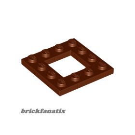 Lego Frame Plate 4 X 4, Reddish brown