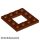 Lego Frame Plate 4 X 4, Reddish brown
