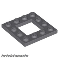 Lego Frame Plate 4X4, Dark grey