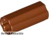 Lego Technic Axle Connector 2L (Ridged with x Hole x Orientation), Reddish brown