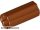 Lego Technic Axle Connector 2L (Ridged with x Hole x Orientation), Reddish brown