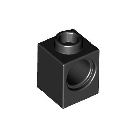 Lego Brick 1X2 M. 1 Holes Ø 4,87, Black