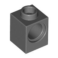 Lego TECHNIC BRICK 1X1, Dark grey