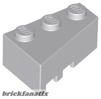 Lego RIGHT ROOF TILE 2X3, Light gray