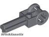 Lego Technic, Axle 2L with Reverser Handle Axle Connector, Dark gray