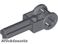 Lego Technic, Axle 2L with Reverser Handle Axle Connector, Dark gray